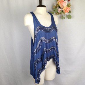 HYPR Blue Raceback Tank Top